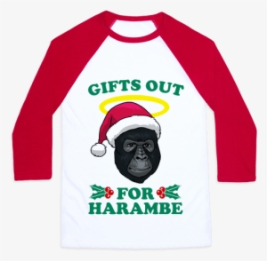Gifts Out For Harambe Baseball Tee - If You Ran Like Your Mouth, You'd Be In Great Shape!