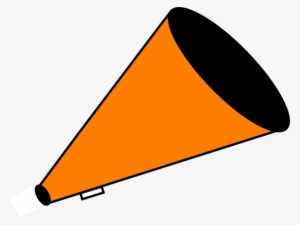 Megaphone Orange Clip Art - Orange And Black Pom Pom Clipart