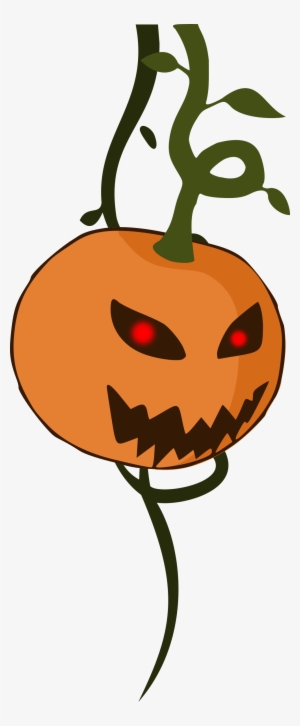 Cartoon Jack O Lantern Pumpkin - Halloween Pumpkin & Vine Png