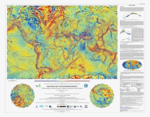 World Gravity Map Denotes A Set Of 3 Global Anomaly - Global Gravity Anomaly Map