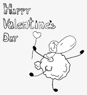 A Happy Valentine's Day Coloring Page - Cafepress Romantic Sheep Dance Square Sticker 3 X Bumper