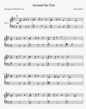 Around The Fire Sheet Music Composed By Jeremy Soule - Imagine Dragons Believer Full Piano Sheet Music