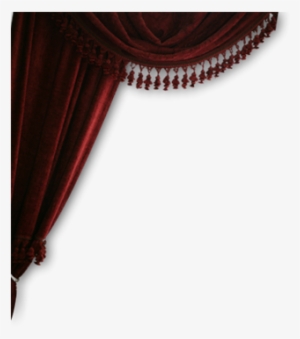 Coolest Window With Curtains Clipart Curtain Png Images - Corner Design Png Hd