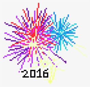 Fireworks - Pixel Fireworks Png