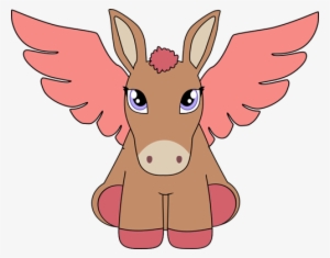 Donkey Clipart Eye - Pegasus Clipart