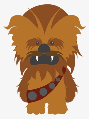 Star Wars Wall Stickers For Kids Chewbacca Vector Freeuse - Chewbacca Star Wars Dibujo