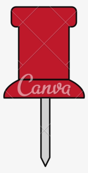 School Push Pin Thumbtack Icon - Canva