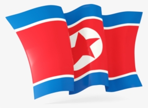 North Korea Clipart Png - North Korea Flag Waving