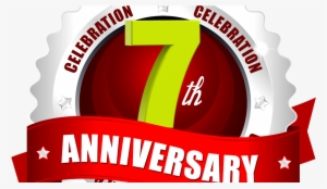 Celebrating 7th Year Anniversary Logo Design In Png - 3rd Anniversary Logo Png