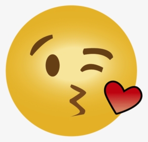 Blowing A Kiss - Kiss Emoji Transparent Background