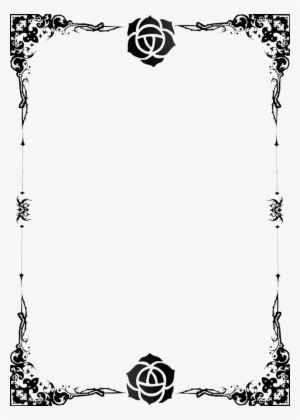 Black And White Border Portrait