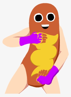 We Need To Push More Hotdog Man Doing Jojo Poses For - Hot Dog Man Transparent