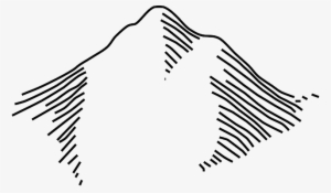 Black, Map, Mountain, Symbols, Lines, Line - Hill Clipart Black And White