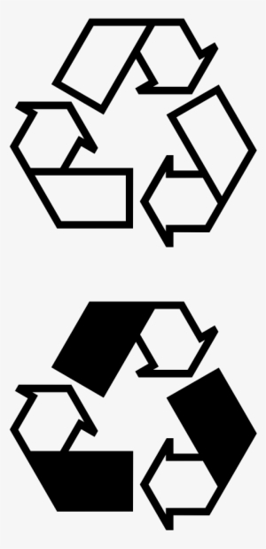 Net » Clip Art » Recycle Icons Black White Line Art - Recycling