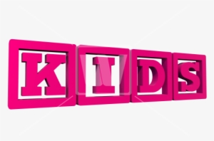 Pink Kids Blocks - Graphic Design