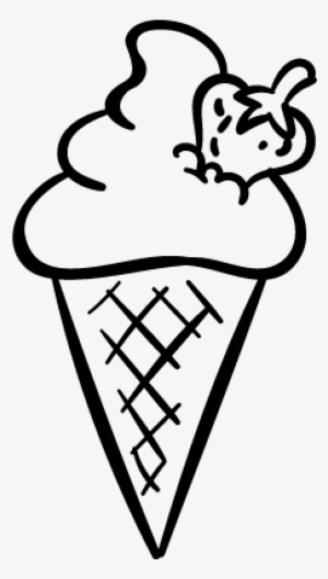 Ice Cream Cone Vector - Ice Cream Vector Png