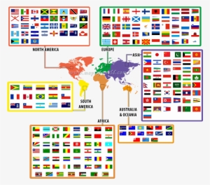 Flags Of The World - World Map Flags Countries Names