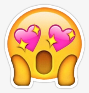 Heart Eyes Emoji Png - Fangirl Emoji