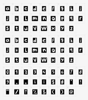 Font Characters - Font
