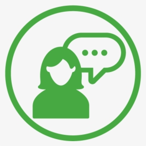 Speech Therapy Icon - Woman Talking Icon Png