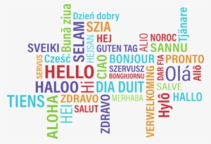 Hello, Bonjour, Hi, Greeting, Foreign, Background - Hello In Different Languages Png
