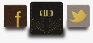 App Icon Template Gilded Leather