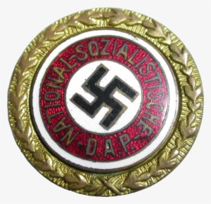 Golden Party Badge - Hindu Swastika