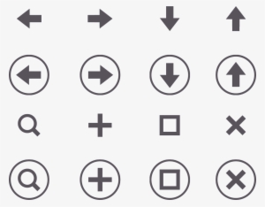 Black And White Arrow Plus Small Icon - 加 号 小 图标