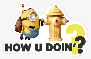 Transparent Png Sticker - Minions Wall Stickers Fire Hydrant