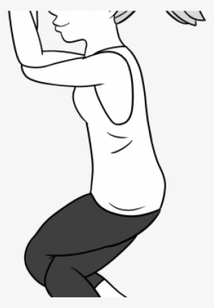 Eagle Pose For Hip And Shoulder Stretching - Hip Transparent PNG ...