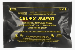 Celox Rapid Ribbon - Biostat Celox Z-fold Rapid Hemostatic Gauze - Small