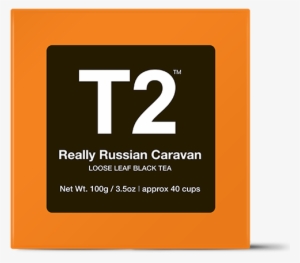 Really Russian Caravan Loose Leaf Gift Cube - T2 English Breakfast 25 Tea Bags