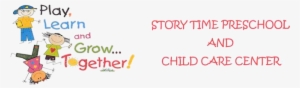 Story Time Preschool And Child Care Center - Child Development Cartoon