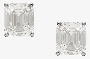 Diamond Stud Earrings Square Emerald Cut3013016 Emc - Earring