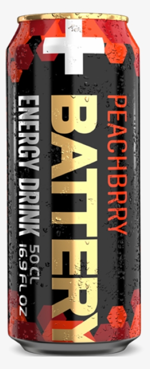Peach And Raspberry Flavored Energy Drink - Battery Drink