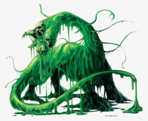 ooze beast - " - pathfinder green monster