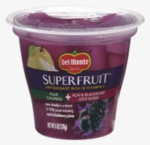 Del Monte Superfruit® Pear Chunks In Acai & Blackberry - Del Monte Super Fruit Pear Chunks + Acai
