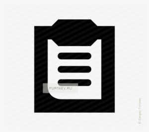 Vector Icon Of Document On Clipboard - Sign