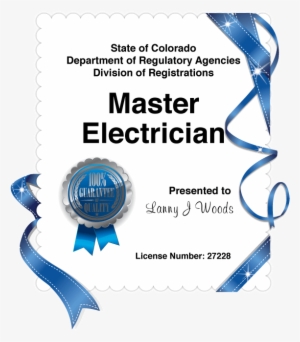 Master Electrician Certificate - Master Electrician Certification