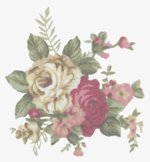 Tumblr Static Vintage Flower Print Stock By Candy Lace