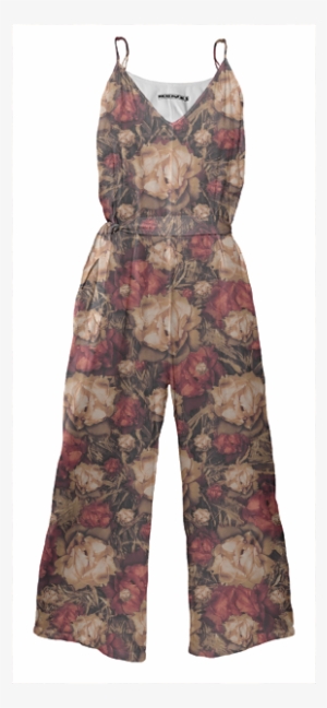 Floral Print Tie Waist Jumpsuit $178 - One-piece Garment
