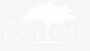 Postoak Stacked White Old - Post Oak Hotel Logo