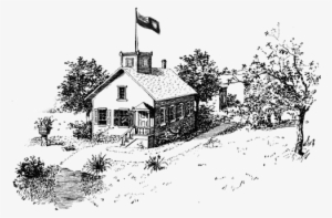 Pioneer Clipart Schoolhouse - One Room School House Clip Art