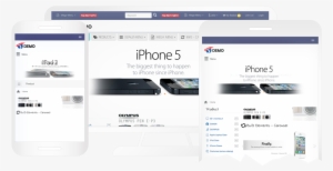 Gobomall Responsive Design Website Toggles The Layout - Iphone 6