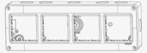 3d View - Contenitore Ip40 Vimar