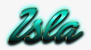 Isla Name Logo Png - Oval