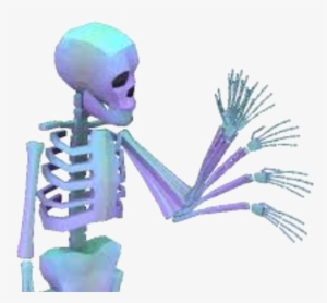 Skeleton Skull Vapor Vaporwave Vaporwaveaesthetic Aesth - Skeleton Gif Transparent
