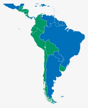 Internacional - Latin America Map Png