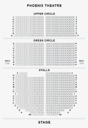 Phoenix Theatre Seat Chart And Guide - Phoenix Theatre London Seating Plan
