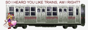 I Like Trains By Wolfnya-d3giixb - Touhou Yukari Train Art